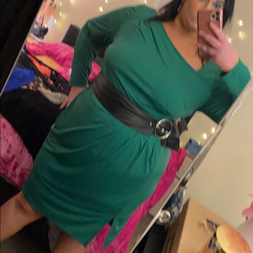 Worn once green Eloquii dress